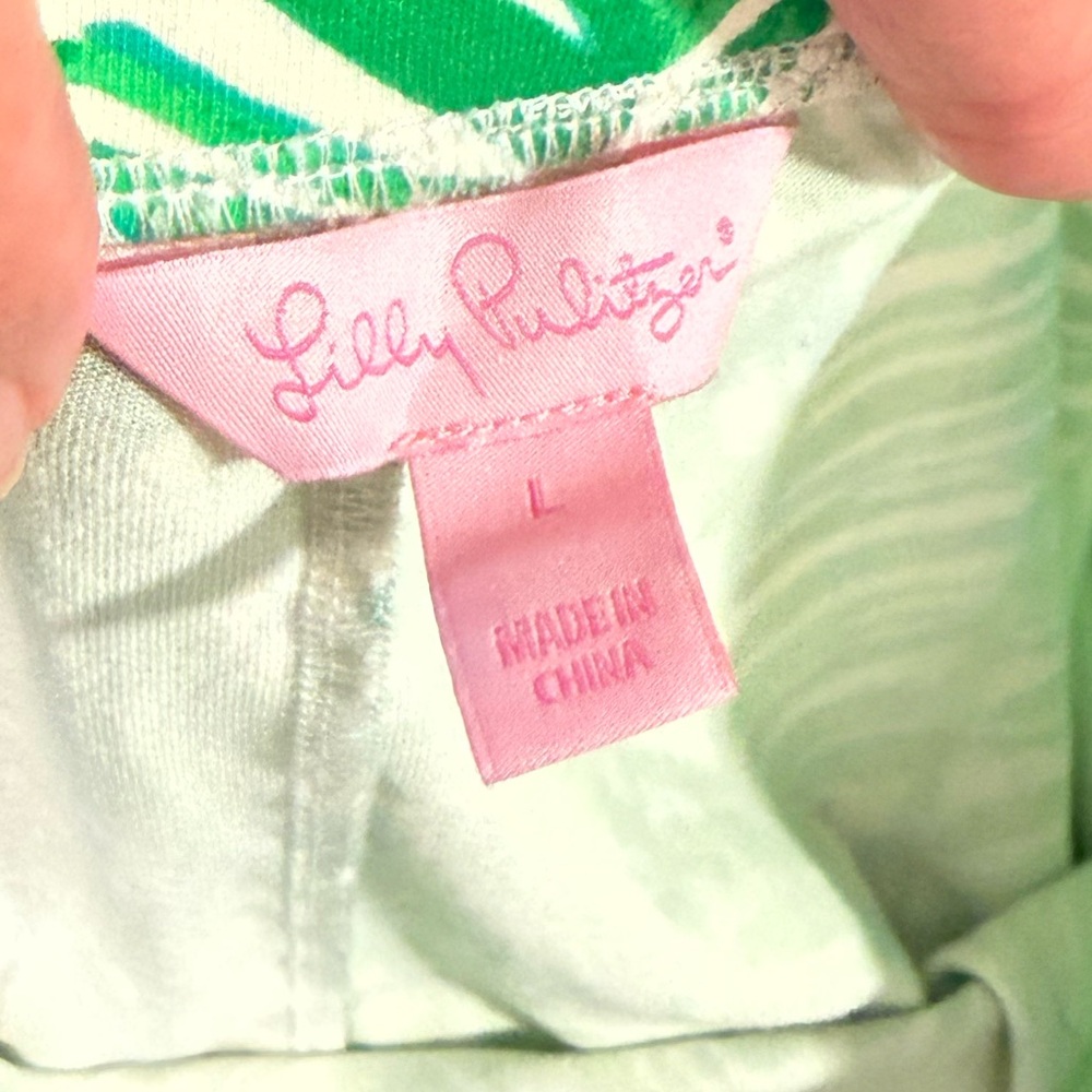 Lilly Pulitzer Ruari Skirt Green Costa Verde size L - Picture 12 of 12